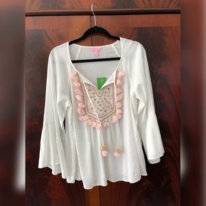 Lilly Pulitzer Shandy Top Resort White Medium